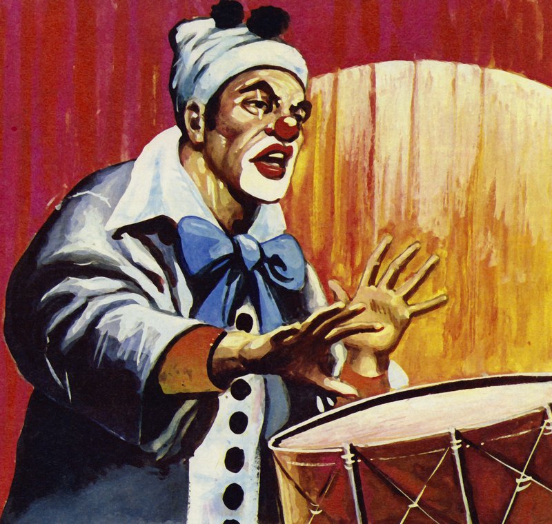 En av Carusos finaste framträdanden var som clownen i I Pagliacci av English School