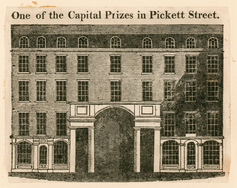 Ett av huvudpriserna i Pickett Street, Temple Bar, London av English School