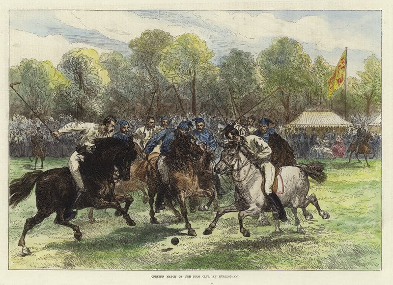 Inledande match för Polo Club på Hurlingham av English School