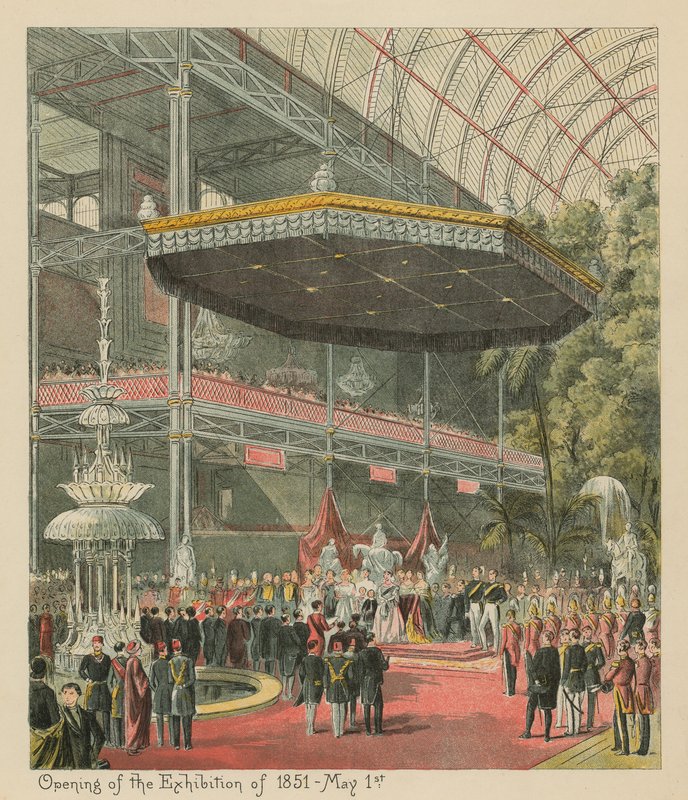 Invigning av utställningen 1851-1 maj av English School