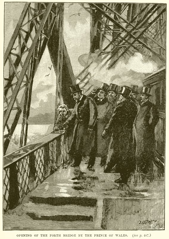 Invigning av Forth Bridge av Prince of Wales av English School