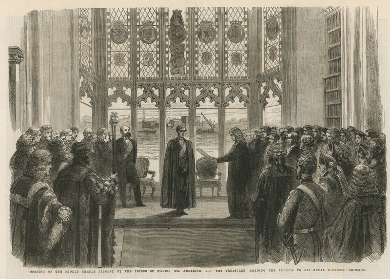 Invigning av Middle Temple Library av English School