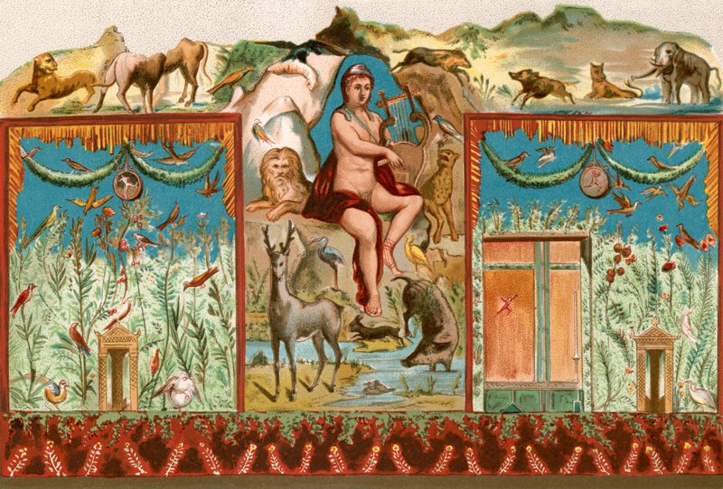 Orpheus charmar djuren av English School