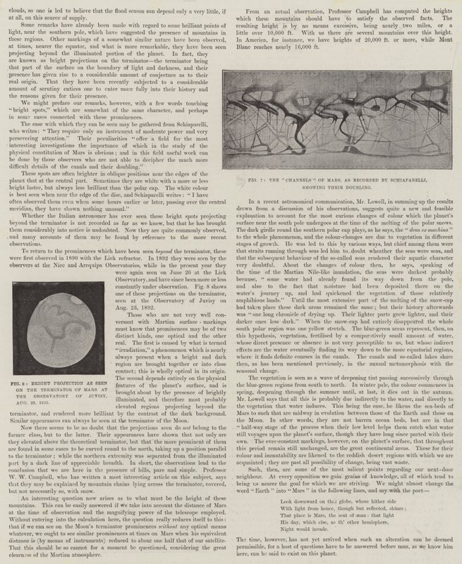 Vår nära granne, Mars (litho) av English School