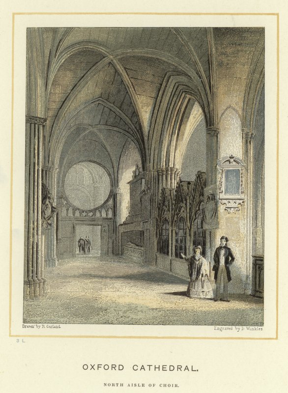 Oxford Cathedral, norra gången för kören av English School