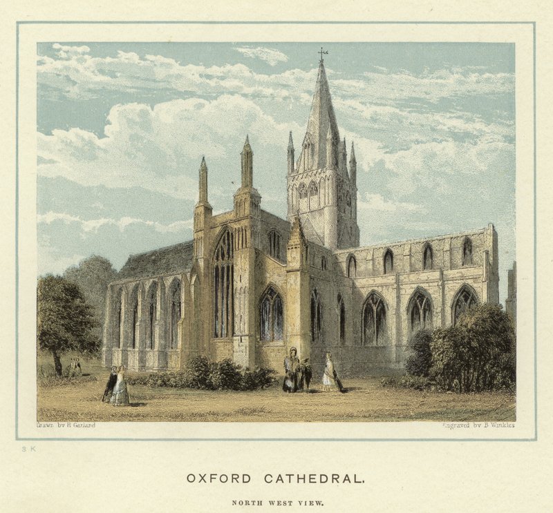 Oxford katedral, nordvästlig vy av English School