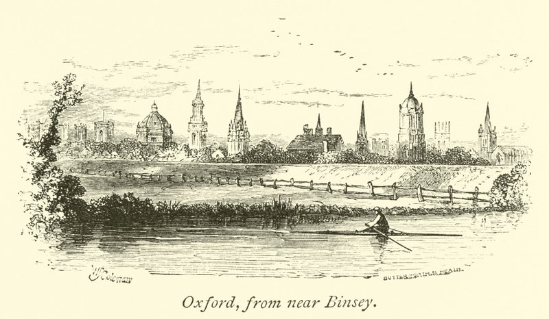 Oxford, från nära Binsey av English School