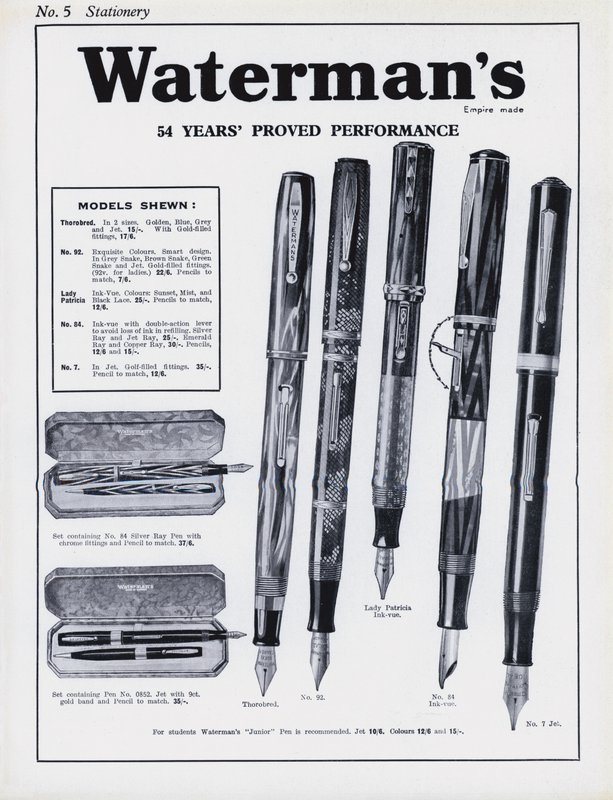 Sida från Army and Navy Stores Catalogue av English School