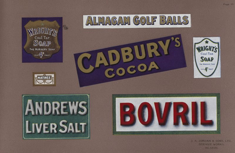 Sida från Jordans Enamelled Signs av English School