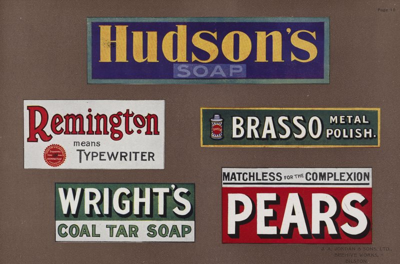 Sida från Jordans Enamelled Signs av English School