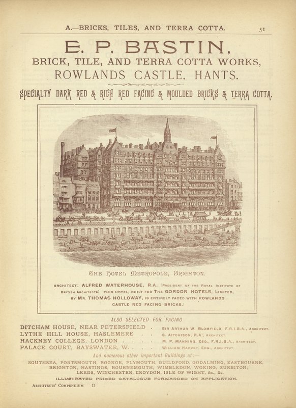 Sida från The Architects, Surveyors and Engineers Compendium 1892 av English School