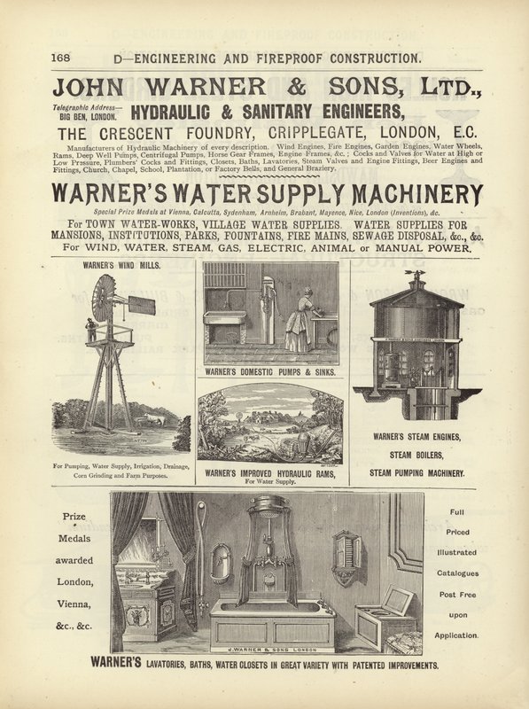 Sida från The Architects, Surveyors and Engineers Compendium 1892 av English School