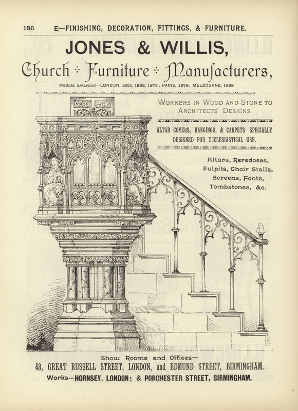Sida från The Architects, Surveyors and Engineers Compendium 1892 av English School