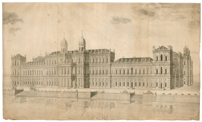 Palace of Whitehall. Utgiven 1748 av English School