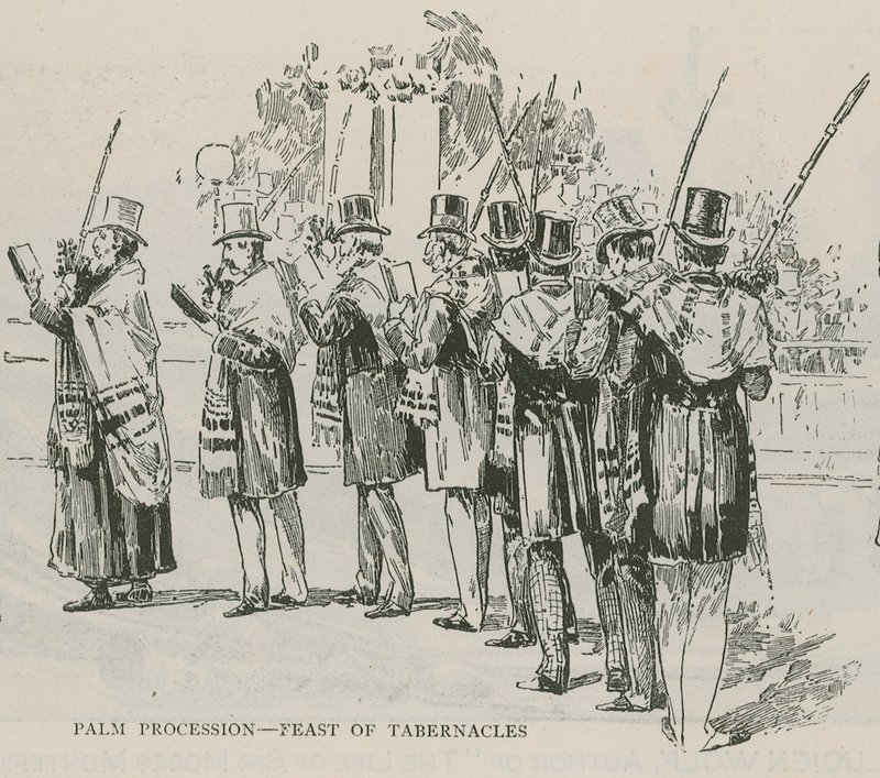 Palmprocession - Lövhyddohögtiden av English School