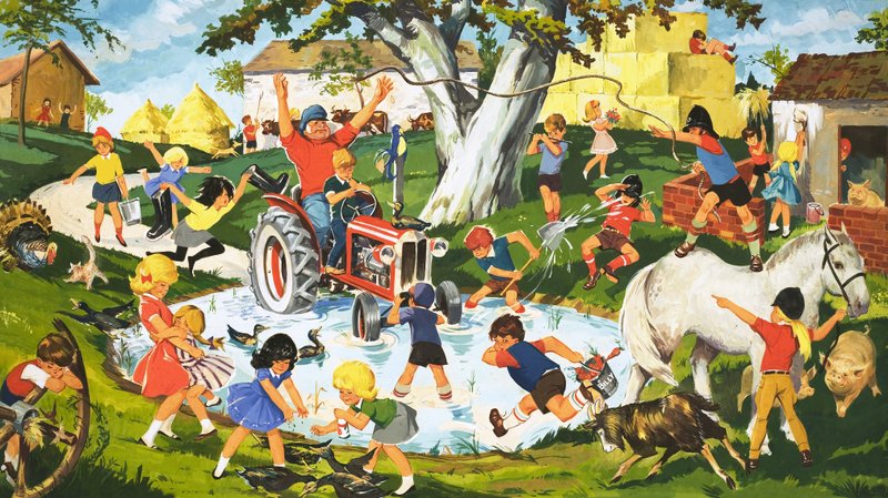 Pandemonium på gården av English School