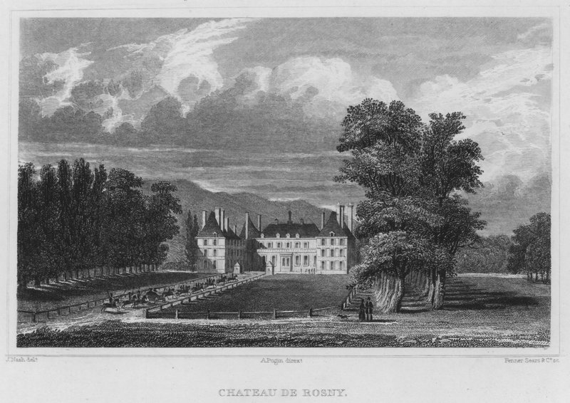 Paris, Chateau De Rosny (gravyr) av English School