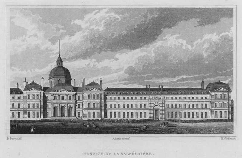 Paris, Hospice De La Salpetriere (gravyr) av English School
