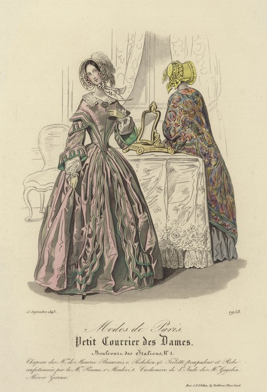 Paris mode, 1843 av English School