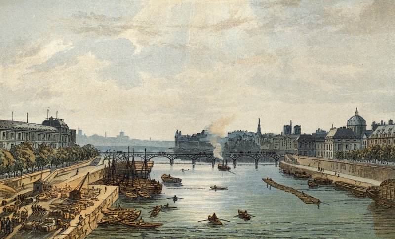 Paris, från Pont Carrousel av English School