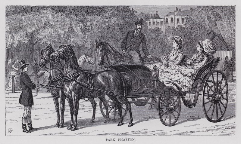 Park Phaeton (gravyr) av English School