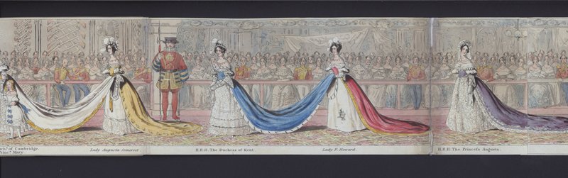 En del av panoramat av drottning Victorias äktenskap, ca 1840 (handfärgad akvatint) av English School