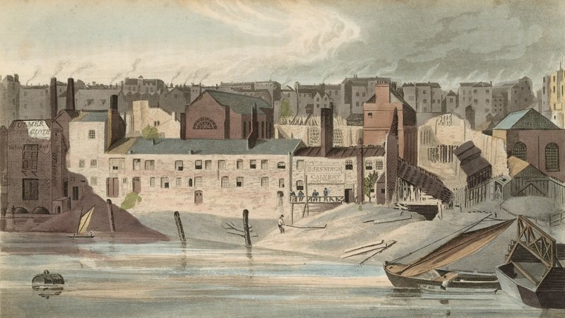 En del av ruinerna av Savojen 1816 av English School
