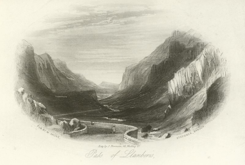 Pass av Llanberis, norra Wales av English School