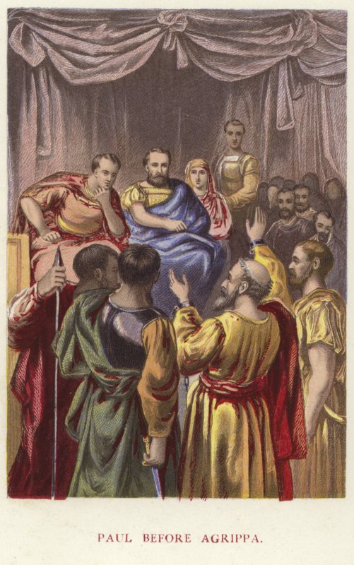Paulus före Agrippa av English School