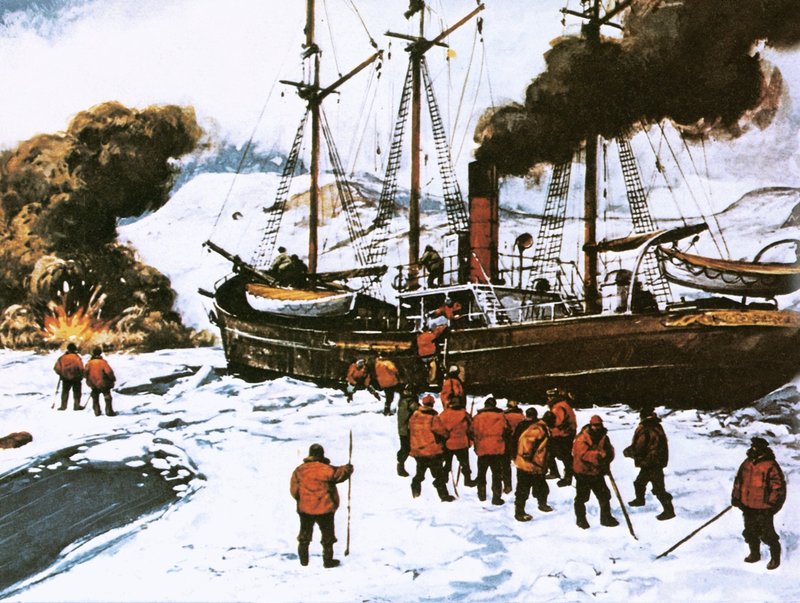 Pearys expedition till Nordpolen av English School