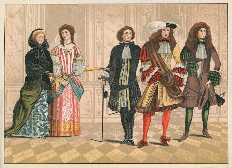 Personer av utmärkelse, möjligen tyska, c 1680 (chromolitho) av English School