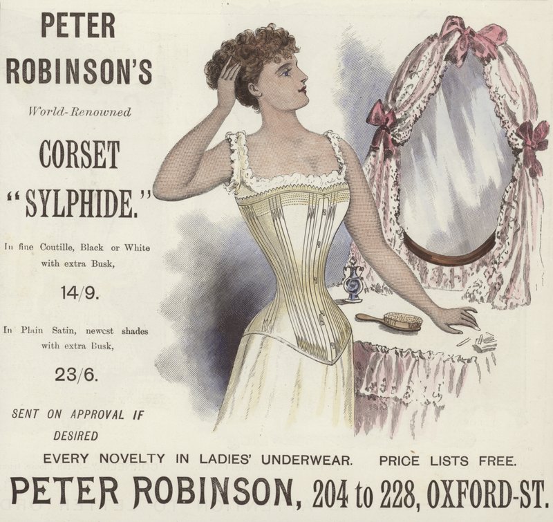 Peter Robinsons världsberömda korsett Sylphide av English School
