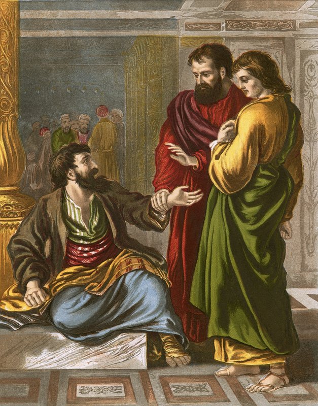 Petrus och Johannes vid templets port av English School