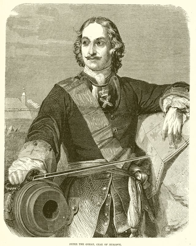 Peter den store, tsar av Muscovy av English School