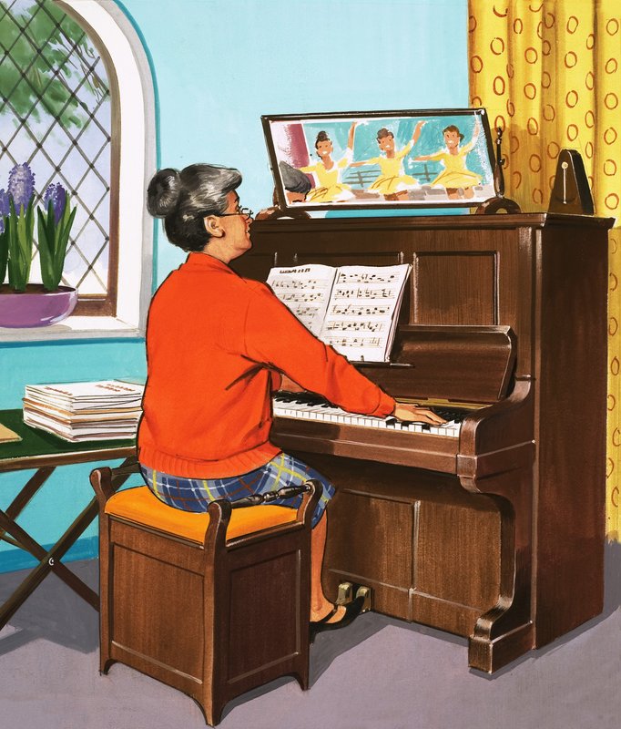 Pianolärare av English School