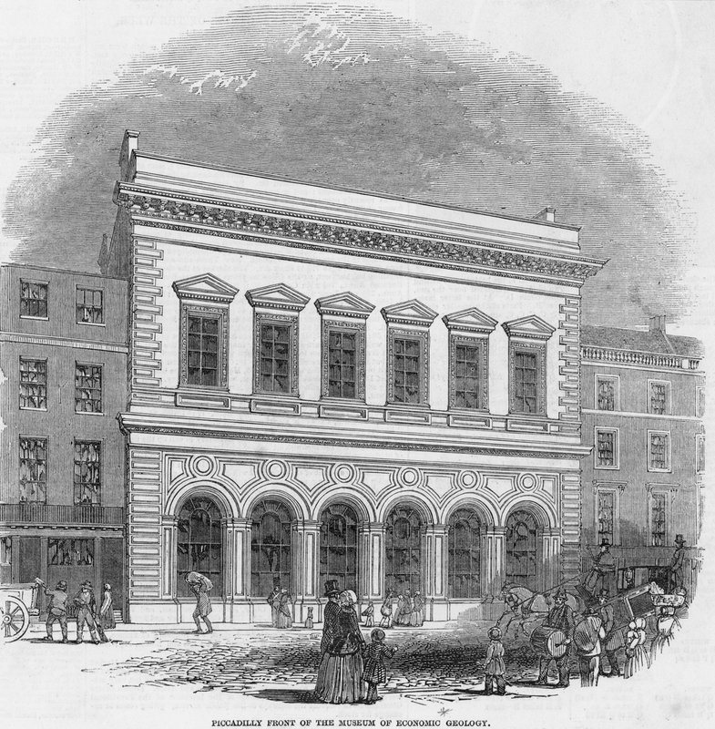 Piccadilly framför Museum of Economic Geology av English School
