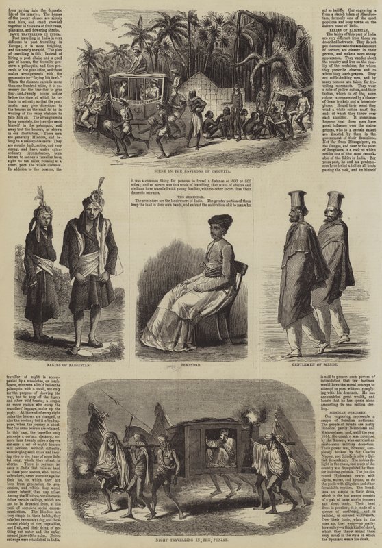 Bilder från Indien (gravyr) av English School