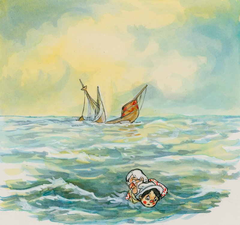 Pinocchio (gouache på papper) av English School