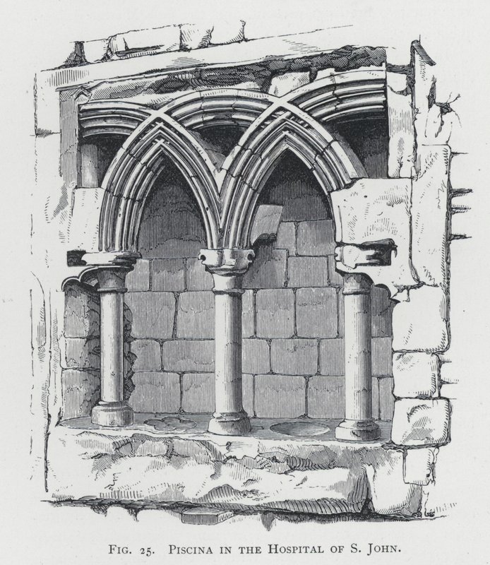 Piscina in the Hospital of S John (gravyr) av English School