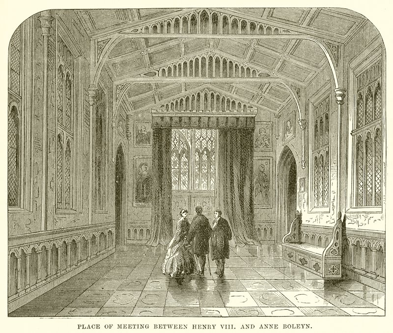 Mötesplats mellan Henry VIII och Anne Boleyn av English School