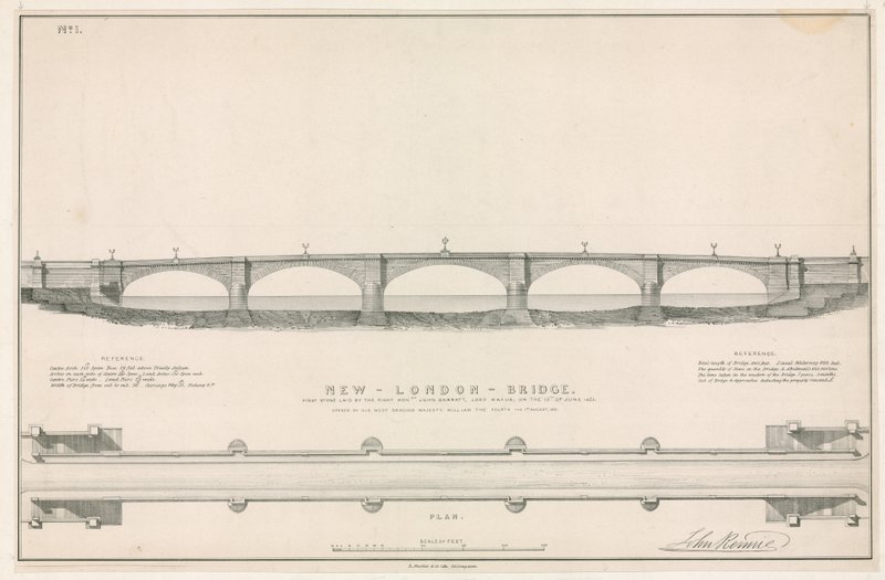 Planera för New London Bridge av English School