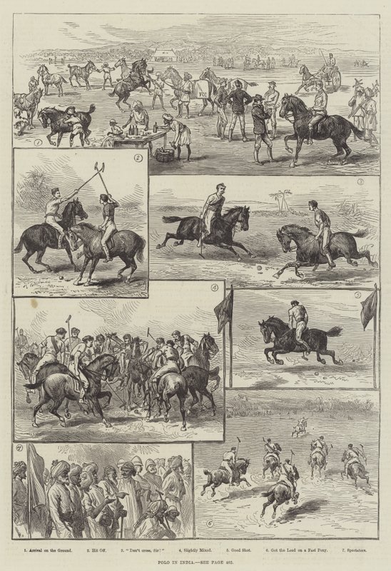 Polo i Indien (gravyr) av English School