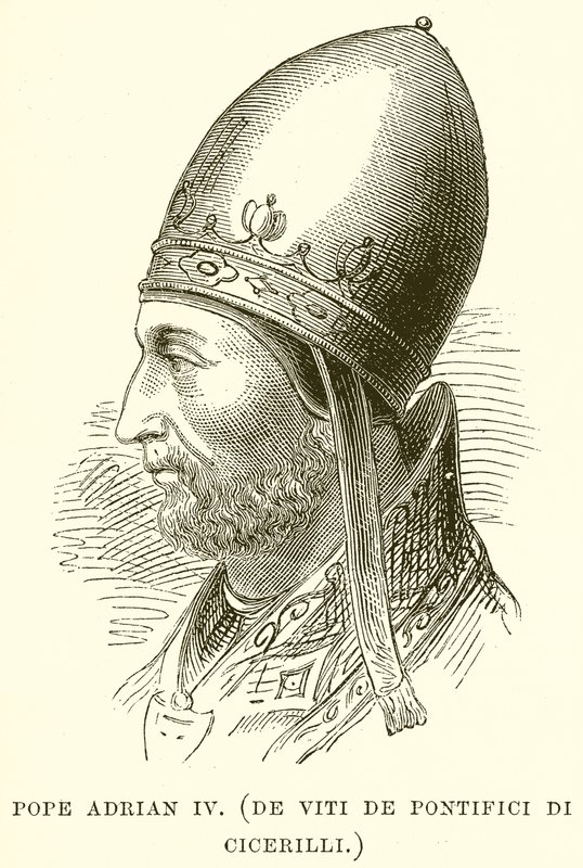 Påven Adrian IV. (De Viti De Pontifici Di Cicerilli) av English School