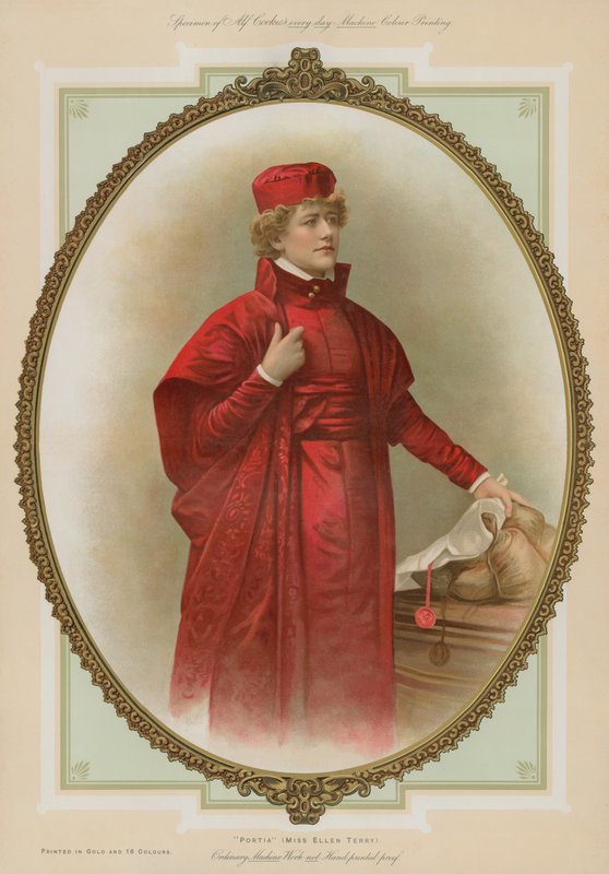 Portia, fröken Ellen Terry av English School