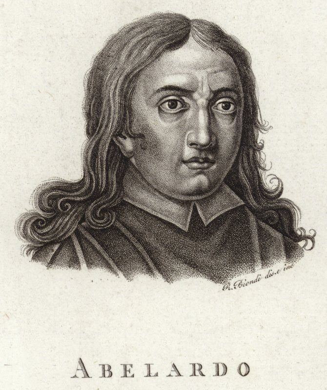 Porträtt av Abelardo av English School
