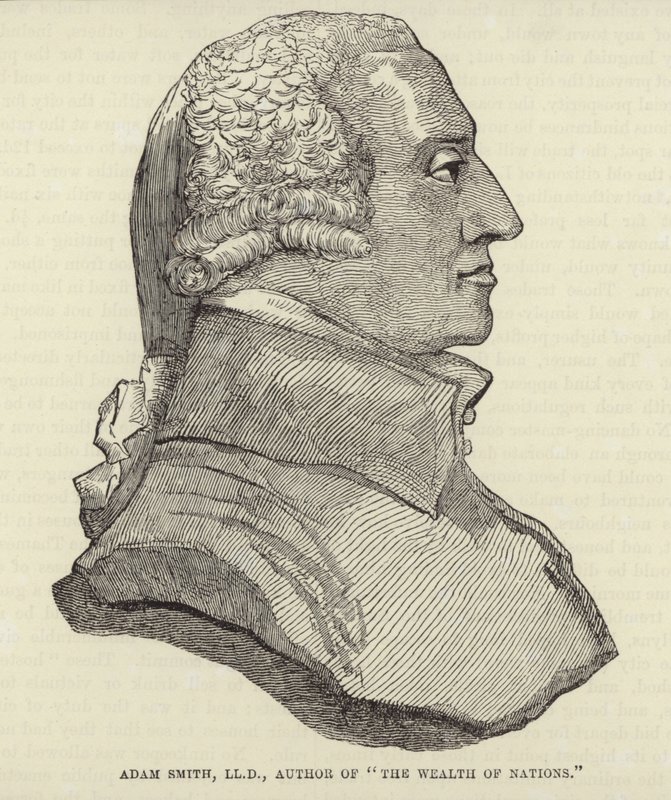 Porträtt av Adam Smith av English School