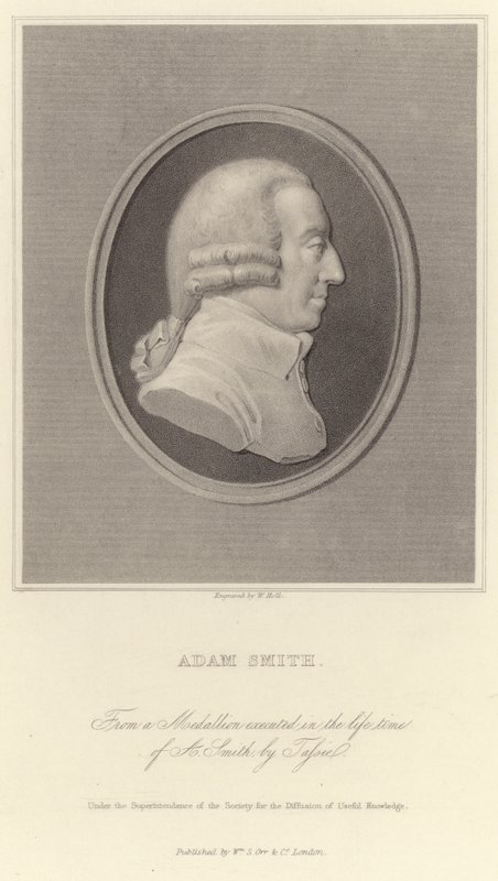 Porträtt av Adam Smith av English School