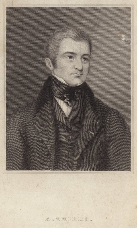 Porträtt av Adolphe Thiers av English School