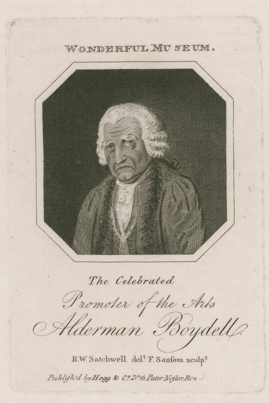 Porträtt av Alderman Boydell av English School