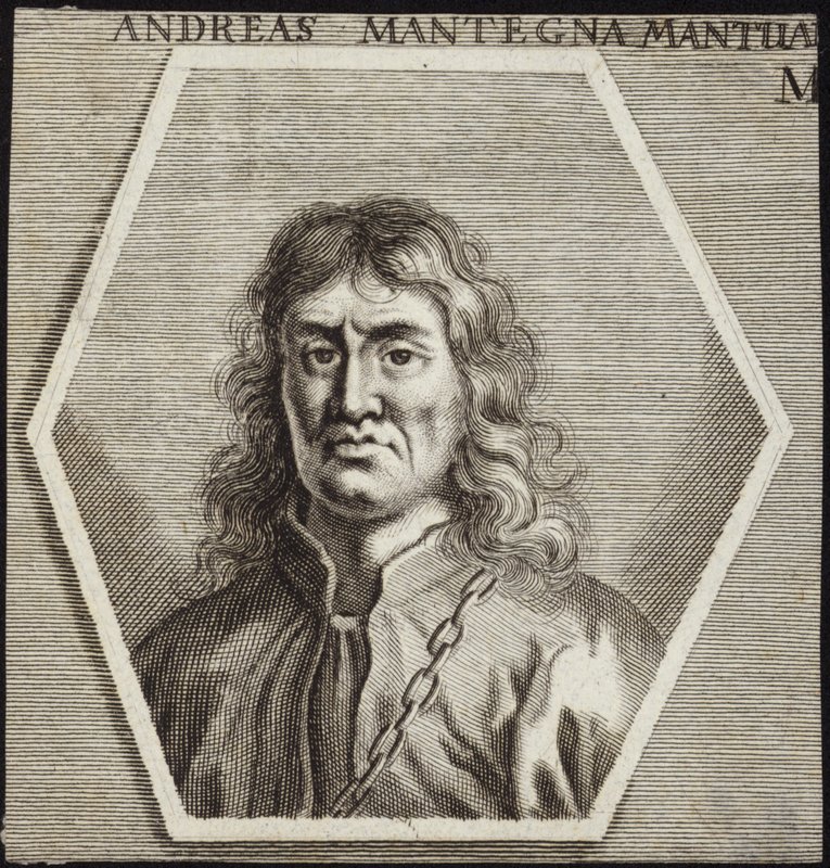Porträtt av Andrea Mantegna av English School